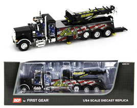 2022 DCP 1:64 *BIG BOYS* Black US FLAG Peterbilt 389 CENTURY ROTATOR WRECKER NIB