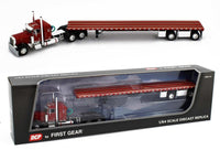 
              2022 DCP 1:64 *RED* Peterbilt 379 36" Flattop w/Wilson Spread-Axle Flatbed *NIB*
            