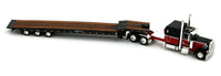 
              2022 DCP 1:64 *BLACK & RED* Peterbilt 389 Flattop w/Talbert 5553TA Trailer *NIB*
            