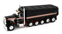 
              2023 DCP 1:64 *BLACK & ORANGE* Peterbilt 379 5-AXLE MAC Dump Truck *NIB*
            