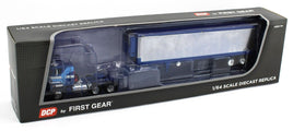 2022 DCP 1:64 *BLUE* International Transtar COE w/40' Vintage Chrome Reefer