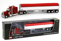 
              2022 DCP 1:64 *RED* Peterbilt 389 70" w/WILSON 50' Tri-Axle Grain Trailer NIB
            