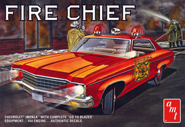 1:25 AMT 1970 Chevrolet IMPALA *FIRE CHIEF'S CAR* *PLASTIC MODEL KIT* MISB!
