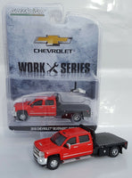 
              1:64 GreenLight *RED* 2018 Chevrolet Silverado 3500 HD DURAMAX DUALLY FLATBED
            