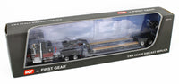 
              2021 DCP 1:64 *BLACK* Kenworth W900A Fontaine Tri-Axle Magnitude Lowboy w/Flip
            