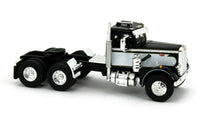 
              2022 DCP 1:64 *BLACK WHITE* Peterbilt 351 w/Tri-Axle TALBERT Lowboy Trailer NIB
            