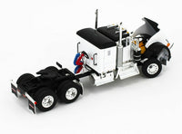 
              2021 DCP 1:64 *WHITE* Kenworth W900A Fontaine Tri-Axle Magnitude Lowboy & Jeep
            