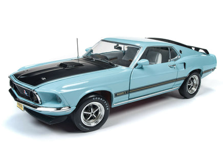 2019 1:18 AUTO WORLD AMERICAN MUSCLE *AZTEC AQUA* 1969 Ford