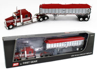 
              2023 DCP 1:64 *RED & WHITE* Kenworth W900L Flattop w/CHROME EAST END DUMP *NIB*
            