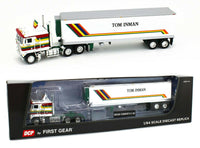 
              2020 First Gear DCP 1:64 *TOM INMAN TRUCKING* KENWORTH K-100 COE w/REEFER *NIB*
            