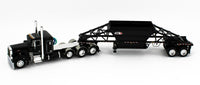 
              2023 DCP 1:64 *BLACK* Peterbilt 379 36" Flattop & Manac Bottom Dump Trailer NIB*
            