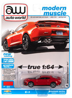 
              2021 AUTO WORLD 1:64 *PREMIUM 1B* Red Hot 2018 Chevy Camaro ZL1 NIP
            