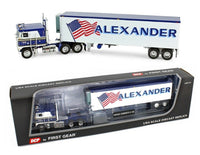 
              2021 First Gear DCP 1:64 *ALEXANDER TRUCKING* KENWORTH K-100 COE w/REEFER *NIB*
            