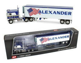 2021 First Gear DCP 1:64 *ALEXANDER TRUCKING* KENWORTH K-100 COE w/REEFER *NIB*