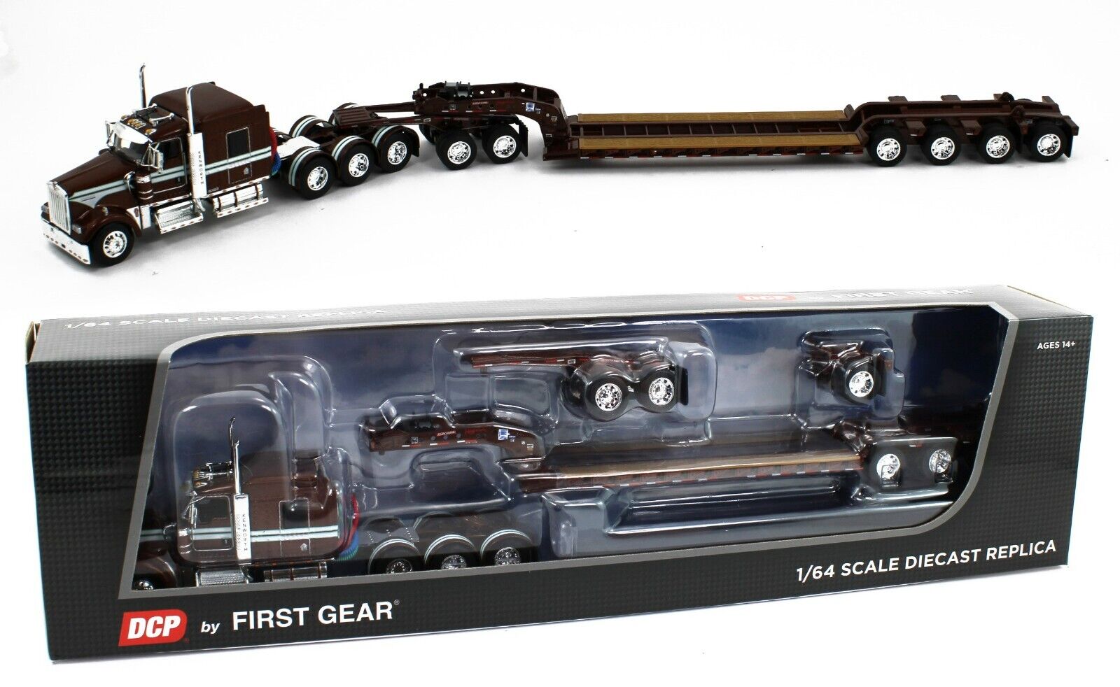 大人気新品セール ブ Kenworth Tri-Axle *BROWN* 1:64 DCP 2023 W900L w Flattop Aero 配信機器・PA機器・レコーディング機器