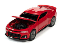 
              2021 AUTO WORLD 1:64 *PREMIUM 1B* Red Hot 2018 Chevy Camaro ZL1 NIP
            