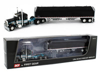 
              2022 DCP 1:64 *BLACK* Peterbilt 359 36" Flattop w/Wilson GRAIN TRAILER NIB
            