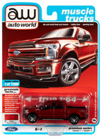 
              2020 AUTO WORLD 1:64 *PREMIUM 1A* Ruby Red Metallic 2018 Ford F-150 Lariat *NIP*
            