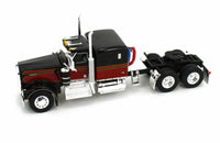 
              2021 DCP 1:64 *BLACK* Kenworth W900A Fontaine Tri-Axle Magnitude Lowboy w/Flip
            