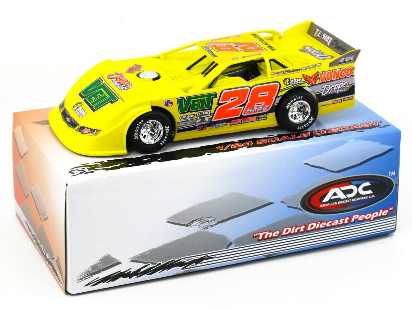 1:24 ADC Dirt Late Model *JIMMY MARS* #28 VEIT 2020 Car DW220M213