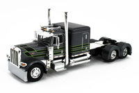 
              DCP 1:64 *GRAY & BLACK* Peterbilt 389 63" Flattop & 53' CHROME SIDE REEFER NIB!
            