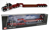 
              2022 DCP 1:64 *BLACK & RED* Peterbilt 389 Tri-Axle w/Magnitude Lowboy NIB
            