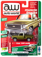 
              2019 AUTO WORLD 1:64 *PREMIUM 2B* Lime 1973 Chevy Cheyenne Stepside *NIP*
            