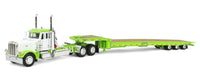 
              2023 DCP 1:64 *WHITE & LIME* Peterbilt 379 DAY CAB w/TALBERT 5553-TA Trailer NIB
            