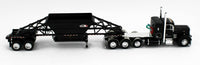 
              2023 DCP 1:64 *BLACK* Peterbilt 379 36" Flattop & Manac Bottom Dump Trailer NIB*
            