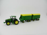 
              2019 ERTL 1:64 JOHN DEERE Model 7290R Tractor & (2) Tandem Axle FORAGE WAGON NIB
            