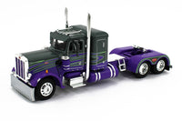 
              2023 DCP 1:64 *GRAY & PURPLE* Peterbilt 359 36" Flattop w/Wilson Grain Trailer
            