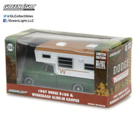 
              1:64 GreenLight *HOBBY EXCLUSIVE* 1967 Dodge D-100 w/WINNEBAGO SLIDE IN CAMPER
            