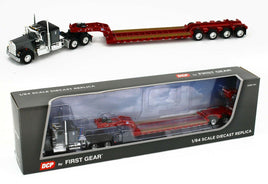 2021 DCP 1:64 *GRAY* Kenworth W900A Fontaine Tri-Axle Magnitude Lowboy w/FLIP