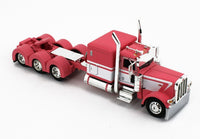 
              2022 DCP 1:64 *PINK WHITE* Peterbilt 389 Tri-Axle w/Magnitude HEAVY HAUL Lowboy
            