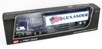 
              2021 First Gear DCP 1:64 *ALEXANDER TRUCKING* KENWORTH K-100 COE w/REEFER *NIB*
            