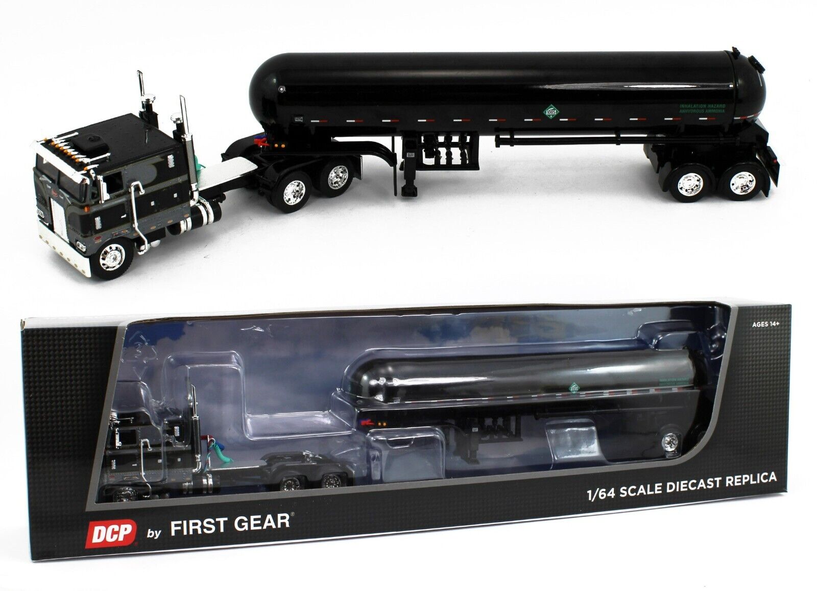 1:64 DCP PETERBILT タンカー 2023 DCP 1:64 *BLACK & SILVER* Peterbilt 389 63