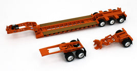 DCP 1:64 *ORANGE* Magnitude HEAVY HAUL Lowboy Set with Jeep & Stinger *NEW*