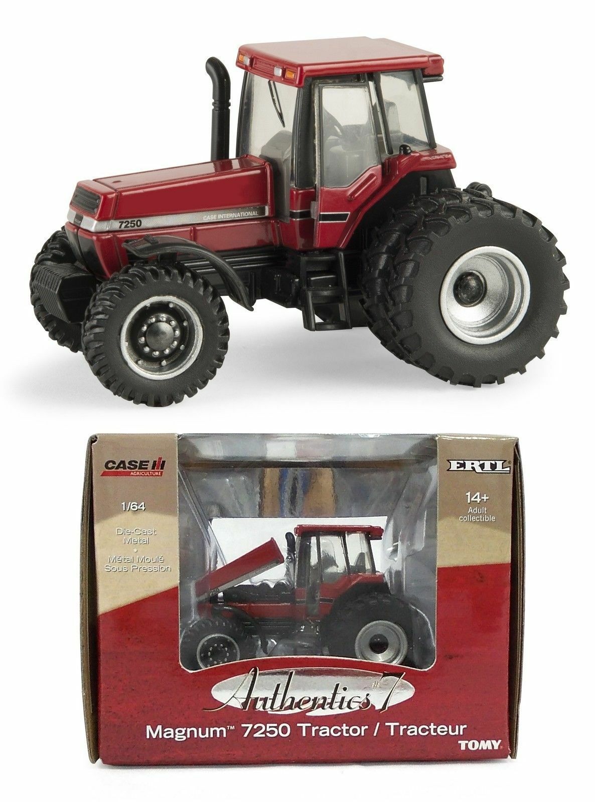 1 64 ERTL CASE IH AUTHENTICS 7 MAGNUM 7250 Tractor w DUALS