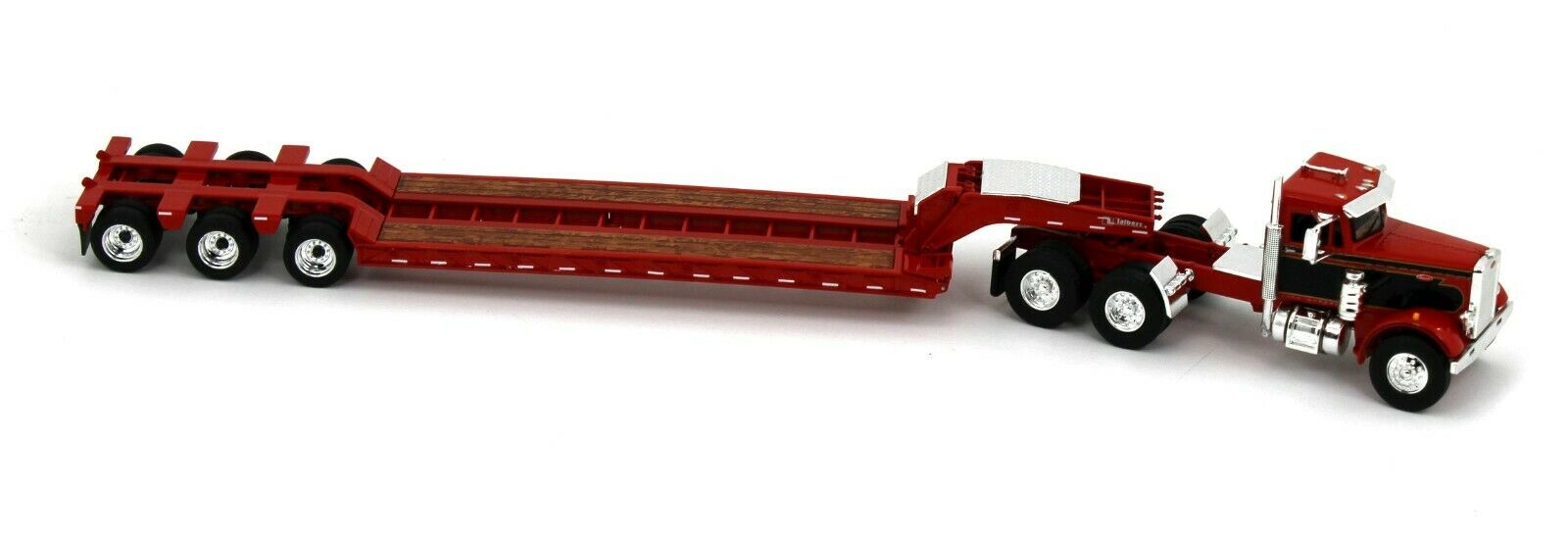 2022 DCP 1:64 *RED & BLACK* Peterbilt 351 w/Tri-Axle TALBERT