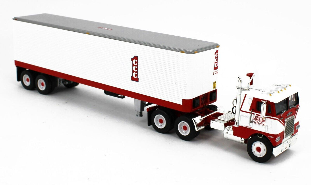 2023 DCP 1:64 *CRETE CARRIER CORP* White-Freightliner COE w/40' Vintag ...