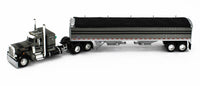 
              2022 DCP 1:64 *GRAY BLACK* Peterbilt 359 36" Flattop w/Wilson GRAIN TRAILER NIB
            