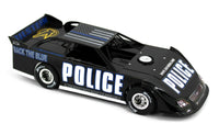 
              1:24 ADC Dirt Late Model *FREDDIE CARPENTER* POLICE Back the Blue DW221C283 NIB
            