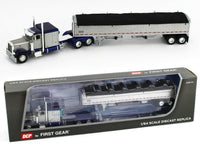 
              2021 DCP 1:64 SILVER & BLUE Peterbilt 379 w/WILSON Pacesetter GRAIN TRAILER NIB
            