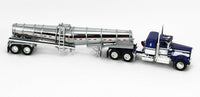 
              2021 DCP 1:64 *BLUE & WHITE* Kenworth W900A w/CHROME POLAR TANKER TRAILER NIB
            