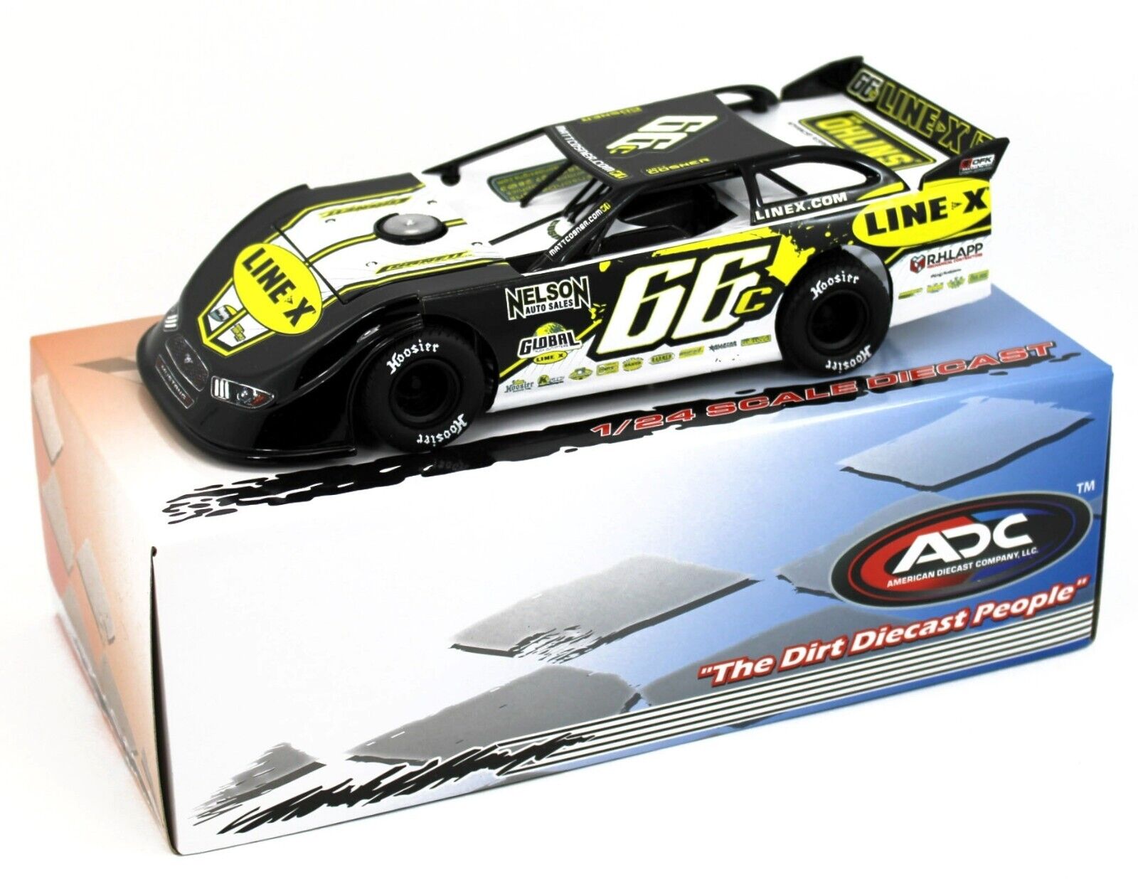 1:24 ADC Dirt Late Model *MATT COSNER* #66 Line-X DR221F326