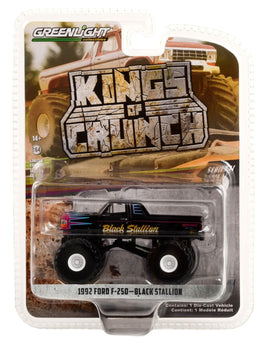 GreenLight *KINGS CRUNCH 11* BLACK STALLION 1992 Ford F-250 Monster Truck NIP
