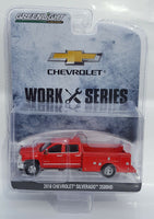 
              1:64 GreenLight *RED* 2018 Chevrolet Silverado 3500 HD DUALLY SERVICE TRUCK
            