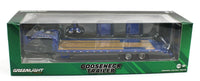 
              1:64 GreenLight *HITCH & TOW* BLUE *GOOSENECK* 5th Wheel FLATBED TRAILER *NIP*
            