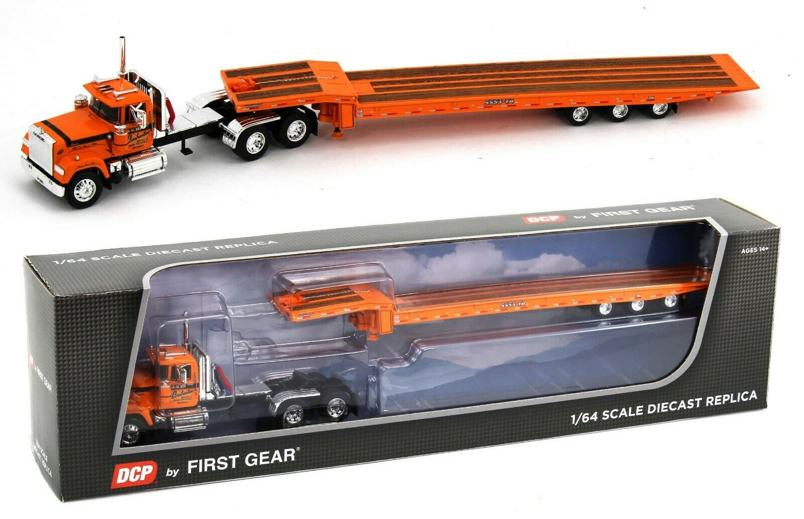 2022 DCP 1:64 *J.V. III CONT* Orange Mack Super-Liner w