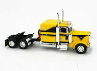 
              2021 DCP 1:64 YELLOW & BLACK Peterbilt 389 CHROME MAC Spread-Axle End Dump NIB
            